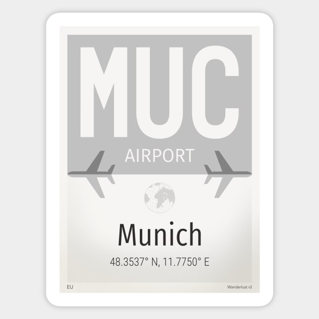 MUC Munich airport Sticker by Woohoo